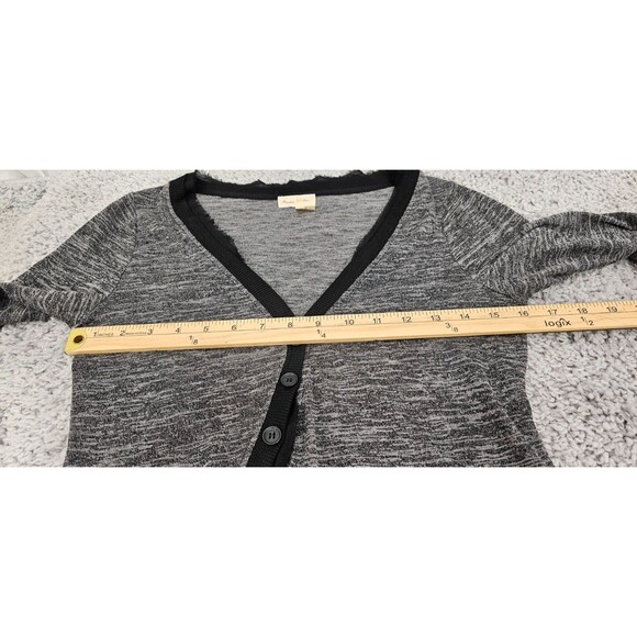 Anthropologie Meadow Rue Womens Cardigan Asymmetric Fairy Grunge Sweater Gray S - Picture 14 of 16